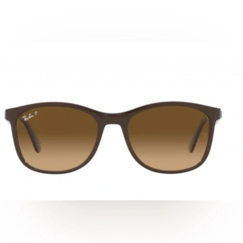 Polarized Ray Ban 4374 6600M2 Brown Grey Sunglasses - Picture 8 of 10